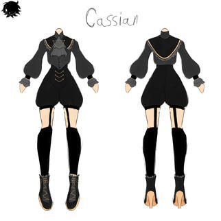 Cassian (Simple Ref-Sheet front and back example)