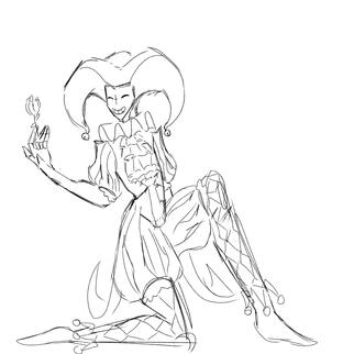 Jester (Harlequin) Sketch